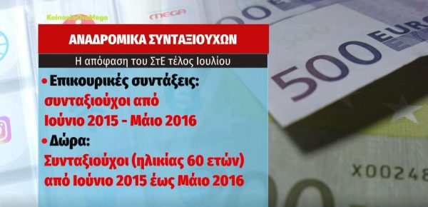 Τέλος Ιουλίου η απόφαση του ΣτΕ που ξεκλειδώνει δώρα, αναδρομικά και επικουρικές