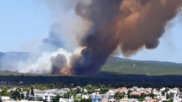 Fire in Varybobi – A camp was evacuated