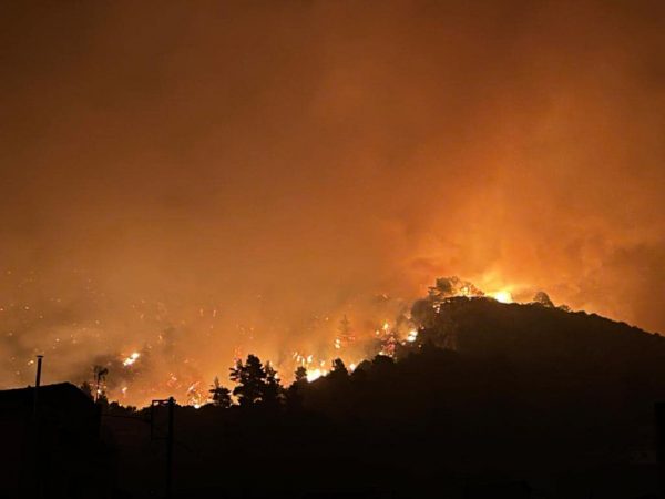 Φωτιά στην Εύβοια – Στις φλόγες και τα Βασιλικά – Μάχη για να σωθεί η Ιστιαία