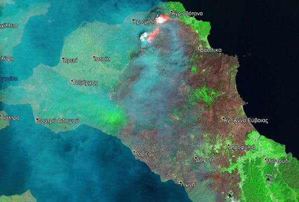 Βόρεια Εύβοια – Μέσα σε 3 ημέρες κάηκαν άλλα 50.000 στρέμματα [Χάρτες]