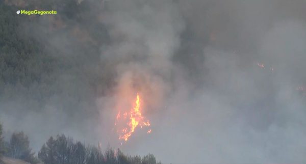 Φωτιά στην Αρκαδία – Σε πύρινο κλοιό η Γορτυνία