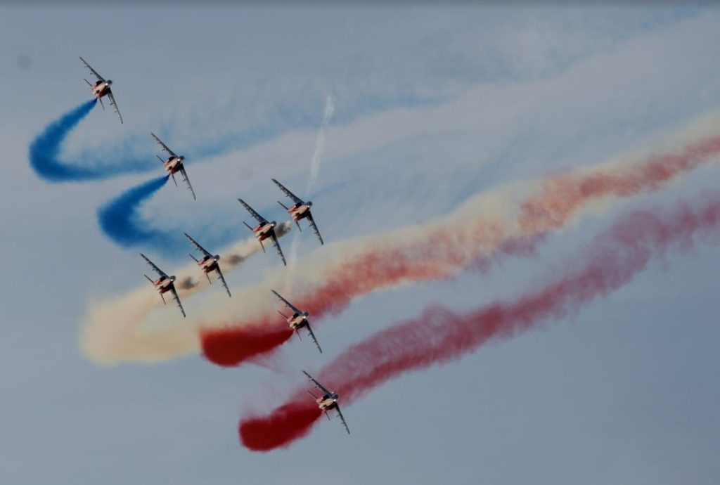 To Ραφάλ Solo Display και το Γαλλικό Ακροβατικό Σμήνος Patrouille de France στην Athens Flying Week