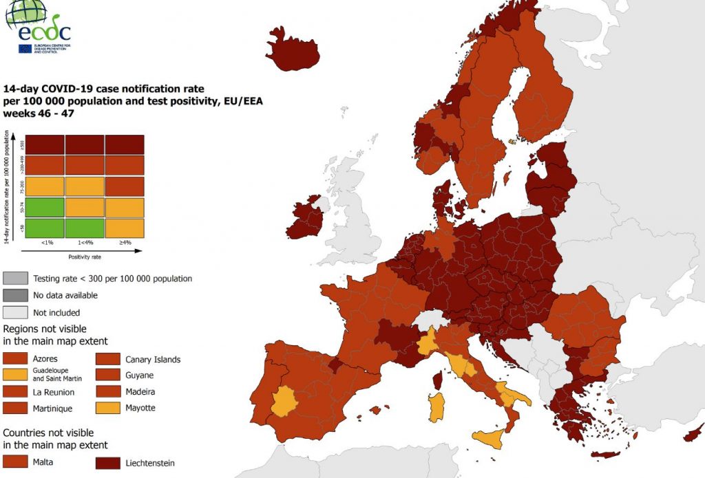 ECDC – Τι δείχνουν τα μαθηματικά μοντέλα για την επικράτηση της «Ομικρον» στην Ευρώπη