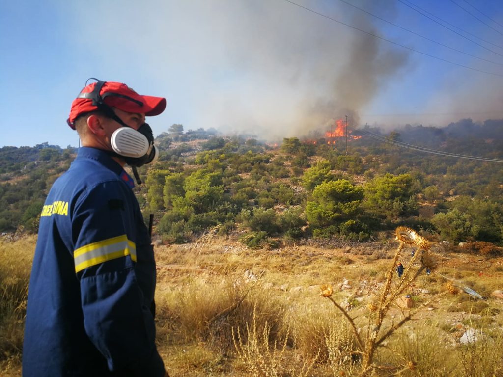 New wildfire west of Athens proper