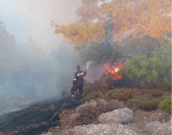 Ρόδος: Μάχη με τις αναζωπυρώσεις δίνουν οι πυροσβεστικές δυνάμεις στο νησί