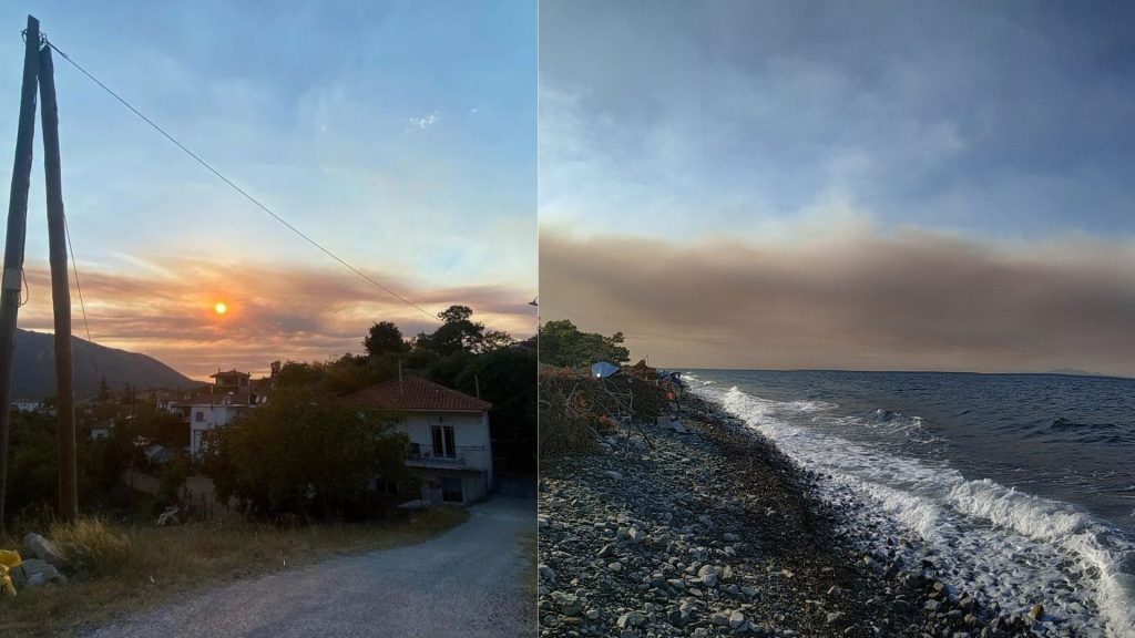 Φωτιά στην Αλεξανδρούπολη: Ορατοί σε Ξάνθη, Κομοτηνή και Σαμοθράκη οι καπνοί