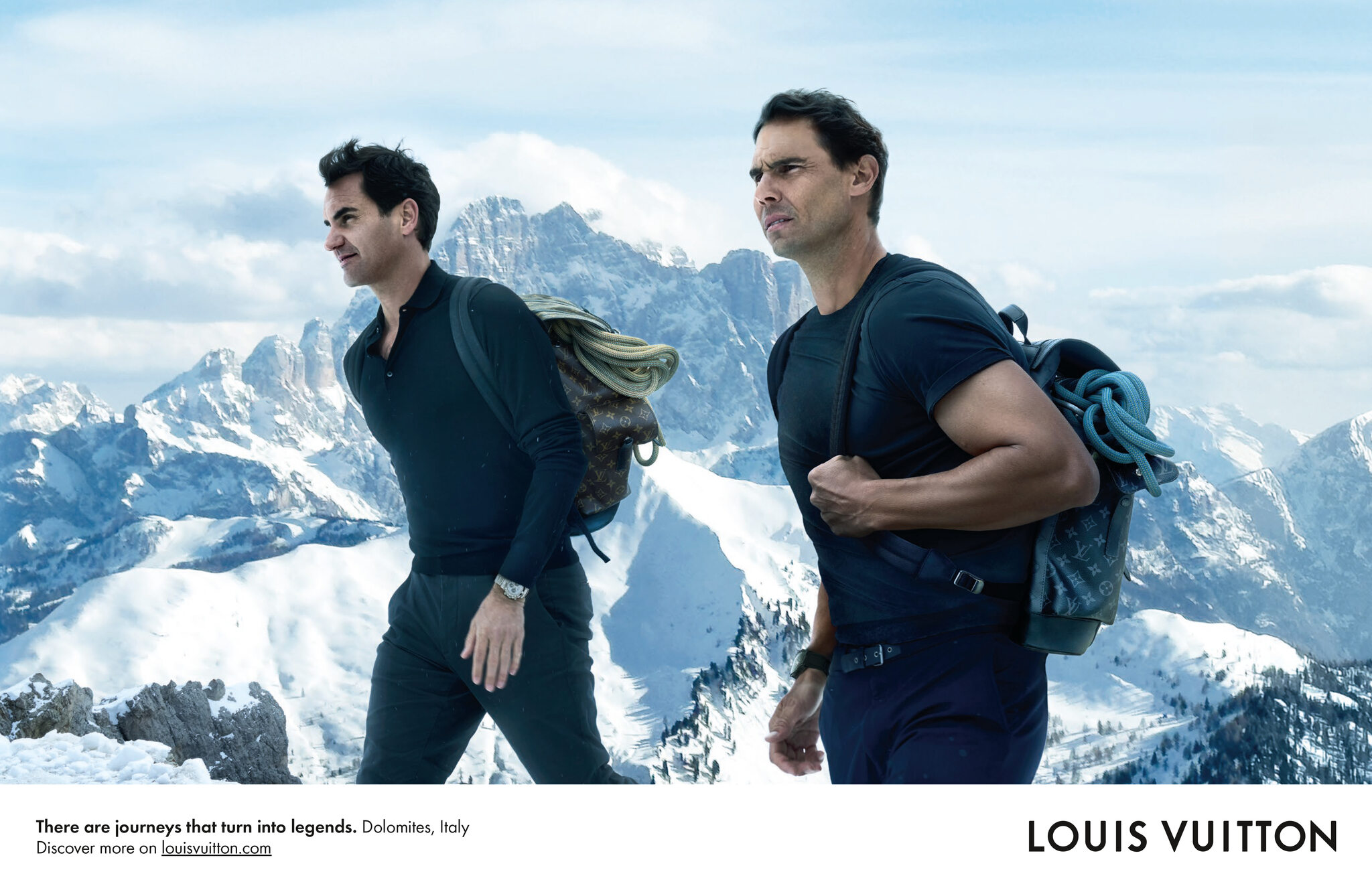 Louis Vuitton: Βάζει Φέντερερ και Ναδάλ σε ορεινό τερέν [video]