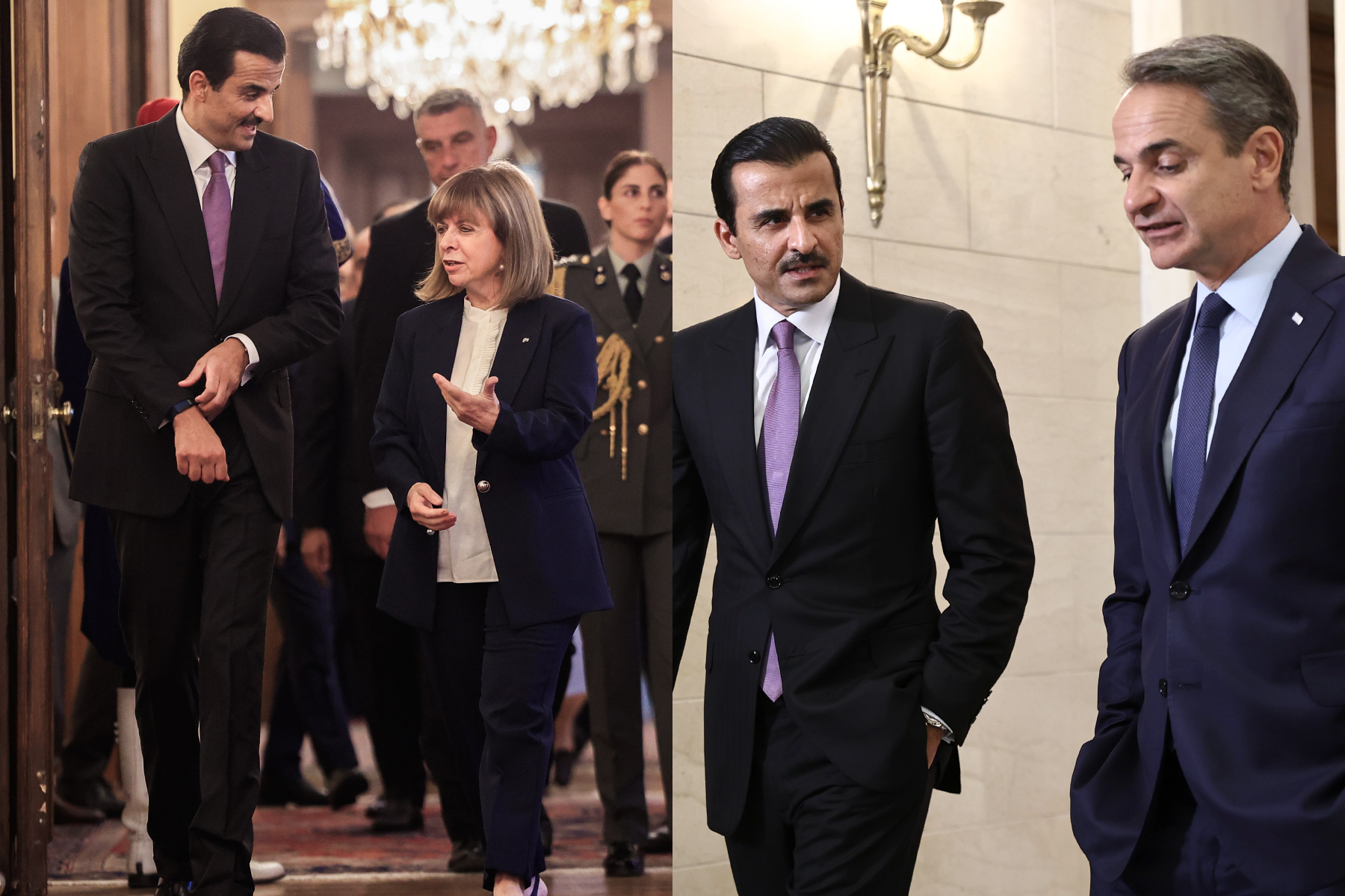 Ο εμίρης του Κατάρ σε Προεδρικό και Μαξίμου – Τι ειπώθηκε [εικόνες]