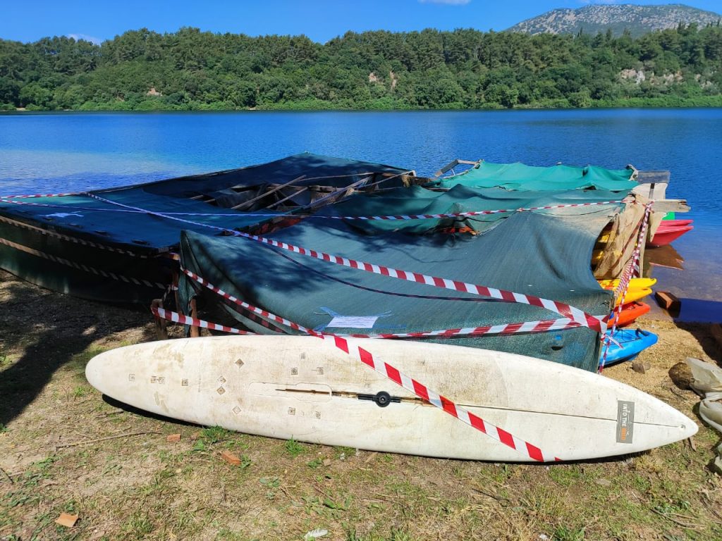 MyCoast: Ξηλώθηκε παράνομη προβλήτα για κανό στη λίμνη Ζηρού