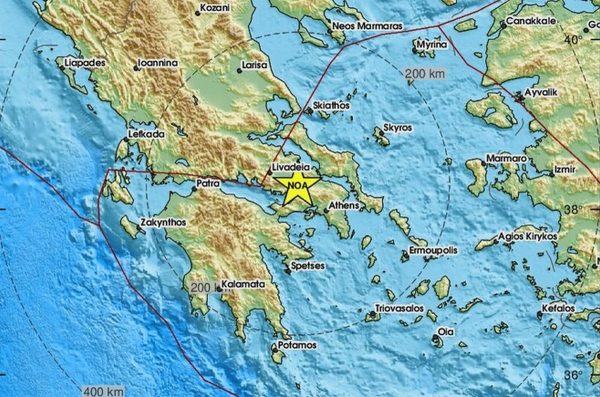 4.4R Quakes in Thiva, on Crete Monday Morning